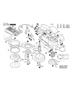 Bosch GEX 125 AC 0601372537 Spare Parts