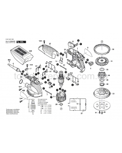 Bosch GEX 125-1 AE 3601C87540 Spare Parts