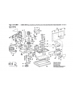 Bosch GSS 28 A 0601288137 Spare Parts