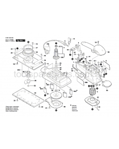 Bosch GSS 280 A 0601293037 Spare Parts