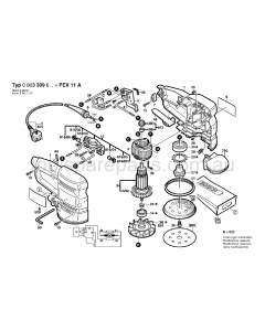 Bosch PEX 11 A 0603309037 Spare Parts