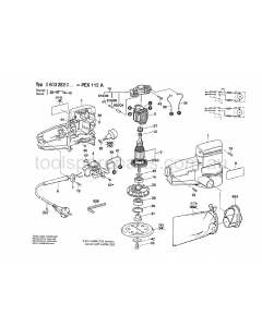 Bosch PEX 115 A 0603282037 Spare Parts