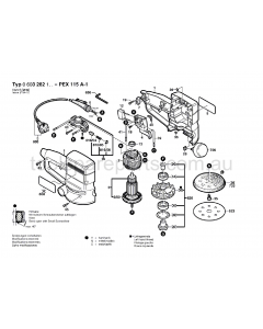 Bosch PEX 115 A-1 0603282137 Spare Parts