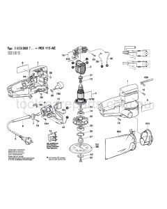 Bosch PEX 115 AE 0603282737 Spare Parts