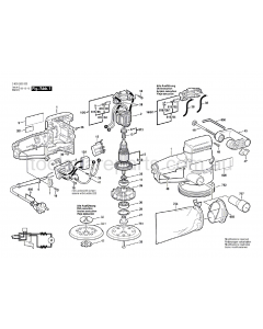 Bosch PEX 125 A 0603283037 Spare Parts