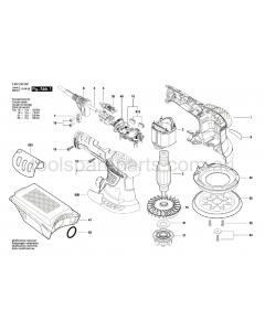 Bosch PEX 300 AE 3603CA3040 Spare Parts