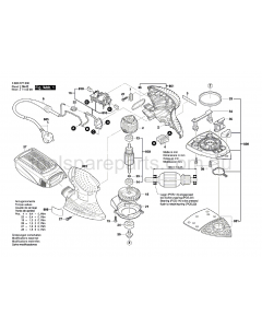 Bosch PSM 160 A 3603C77041 Spare Parts