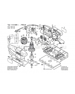 Bosch PSS 23 0603289037 Spare Parts