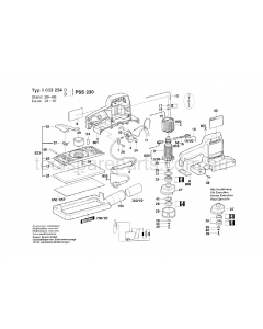 Bosch PSS 230 0603254037 Spare Parts