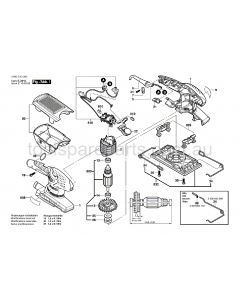 Bosch PSS 250 AE 3603C40240 Spare Parts