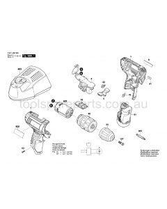 Bosch GSB 10.8-2-LI 3601JB6940 Spare Parts