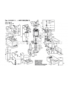 Bosch AHR 1000 0600811037 Spare Parts
