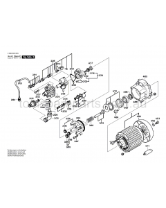 Bosch AHR 1000 AS 0600806037 Spare Parts
