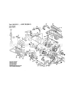 Bosch AHR 700 0600812037 Spare Parts