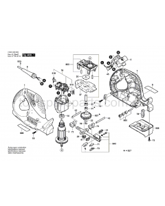 Bosch PFZ 500 E 3603C98040 Spare Parts