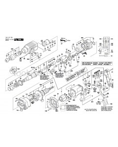 Bosch GAH 500 DSR 0611221737 Spare Parts