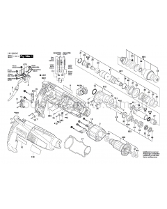 Bosch GBH 2-18 E 3611B58240 Spare Parts