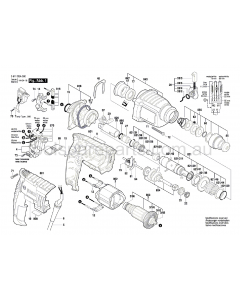 Bosch GBH 2-20 RE 3611B5A340 Spare Parts