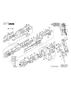 Bosch GBH 2-20 SE 0611234637 Spare Parts