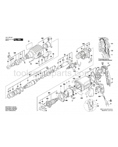 Bosch GBH 2-22 E 0611250637 Spare Parts