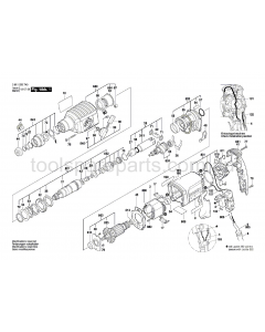 Bosch GBH 2-22 RE 061125079A Spare Parts