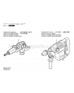 Bosch GBH 4 DSC 0611222757 Spare Parts