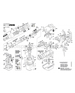 Bosch GBH 5-38 X 0611240906 Spare Parts