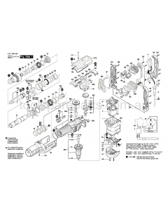 Bosch GBH 8-45 DV 3611B65040 Spare Parts