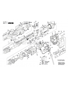 Bosch GBH2-28 DBV 3611B68140 Spare Parts