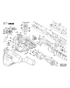 Bosch PBH 2000 SRE 3603C44340 Spare Parts