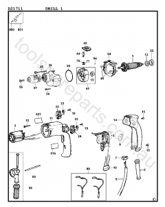 DeWalt D21711 - Type 1 Spare Parts
