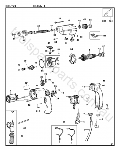 DeWalt D21721 - Type 1 Spare Parts