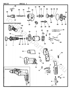 DeWalt DW155 - Type 1 Spare Parts