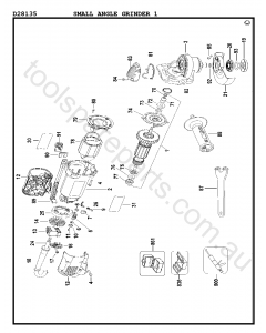 DeWalt D28135 - Type 1 Spare Parts