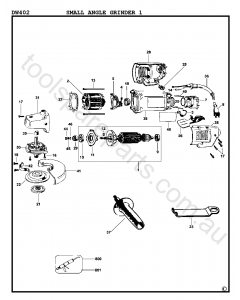 DeWalt DW402 - Type 1 Spare Parts