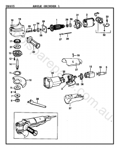 DeWalt DW405 - Type 1 Spare Parts