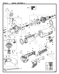 DeWalt D28411 - Type 2 Spare Parts