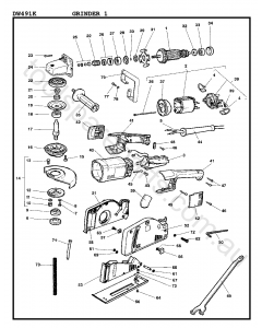 DeWalt DW491K - Type 1 Spare Parts