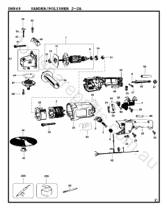 DeWalt DW849 - Type 2-2A Spare Parts