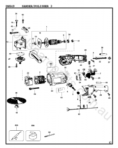 DeWalt DW849 - Type 3 Spare Parts