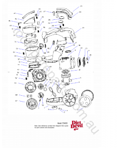 Dirt Devil DD4600 Spare Parts
