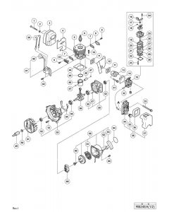 Hitachi ENGINE BLOWER RB24EA Spare Parts