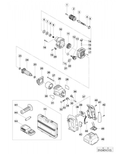 Hitachi 24V CORDLESS IMPACT DRILL DV24DV Spare Parts