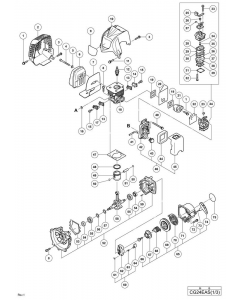 Hitachi ENGINE BRUSH CUTTER CG24EAS Spare Parts