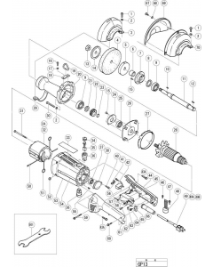 Hitachi PORTABLE GRINDER GP13 Spare Parts