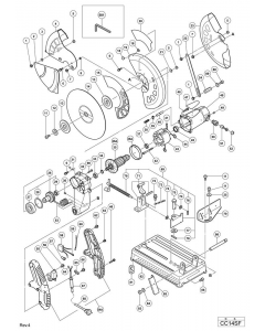 Hitachi CUT-OFF MACHINE CC14SF Spare Parts