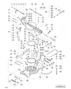 Hitachi SLIDE COMPOUND SAW C10FSH Spare Parts