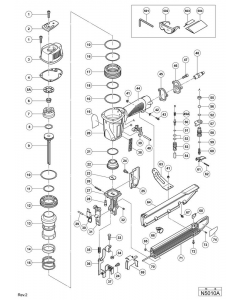 Hitachi STAPLER N5010A Spare Parts