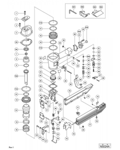 Hitachi STAPLER N5024A Spare Parts