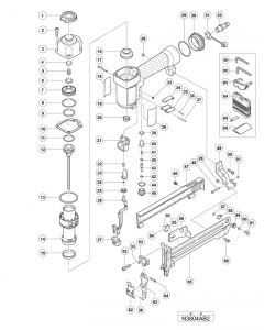 Hitachi STAPLER N3804AB2 Spare Parts